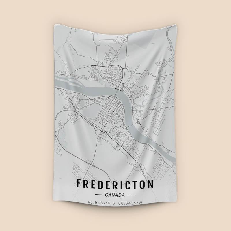 Fredericton map