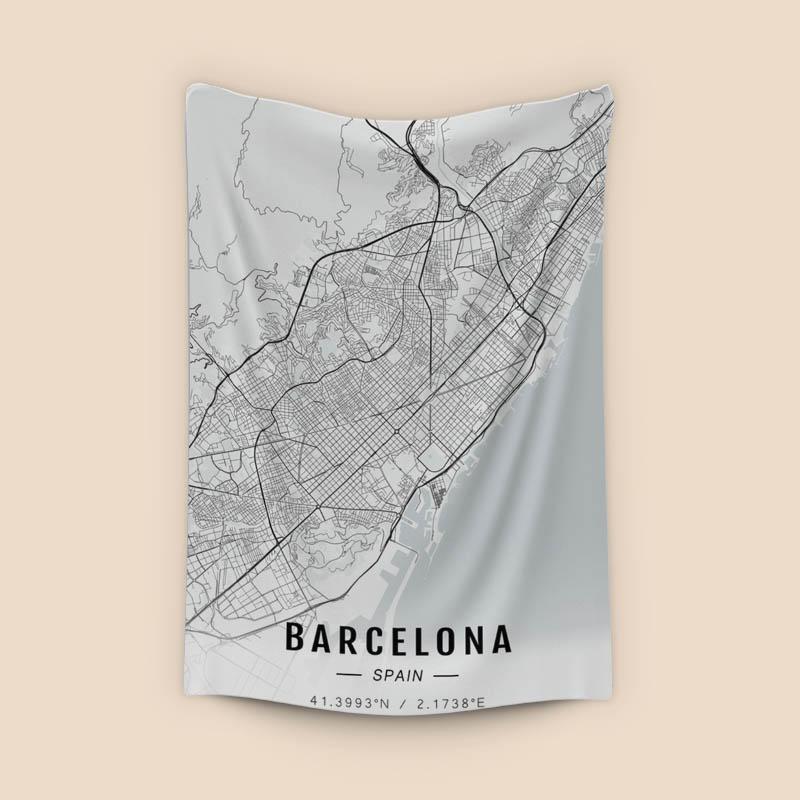 Barcelona map