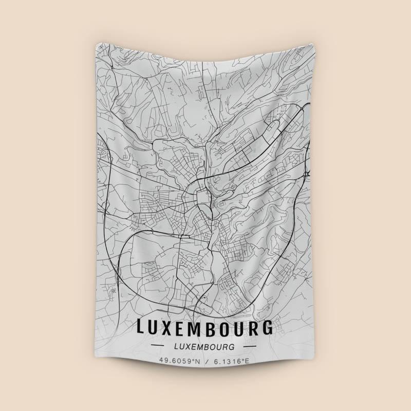 Luxembourg map
