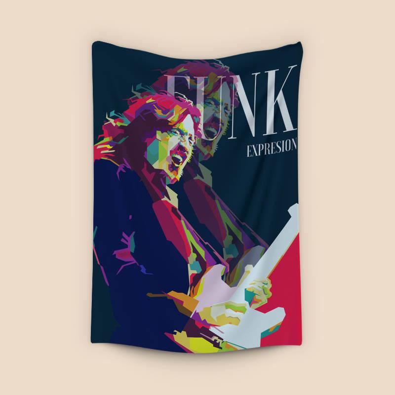 John Frusciante Funk Guitarist Pop Art WPAP - Canvast Print