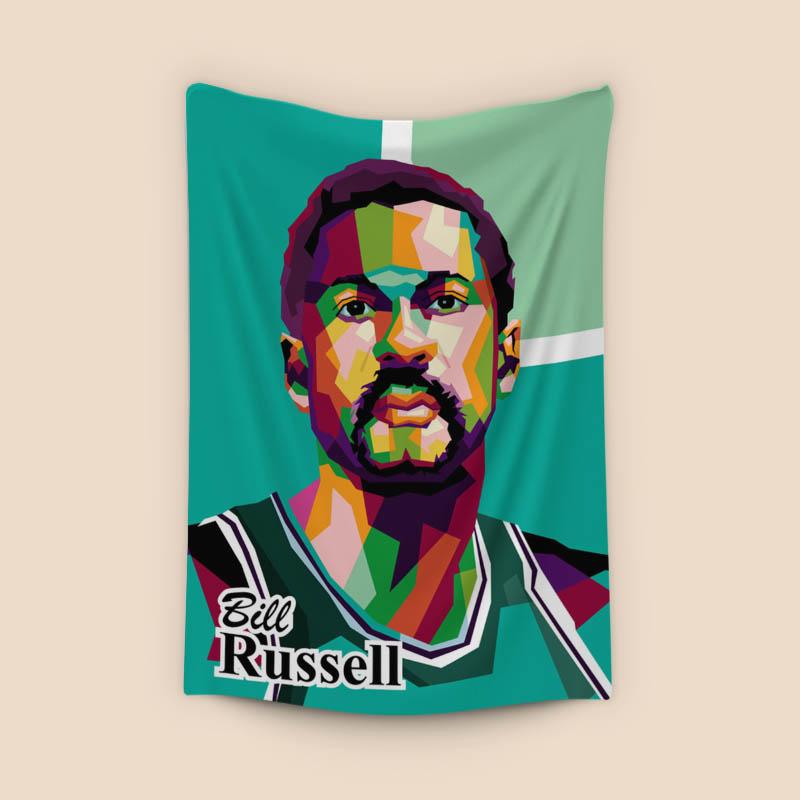 Bill Russel in trending pop art