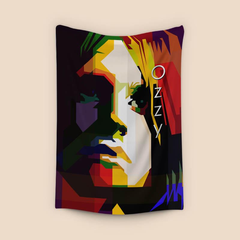 Ozzy Osbourne Pop Art WPAP Portrait