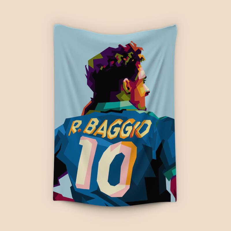 Roberto Baggio in wpap pop art