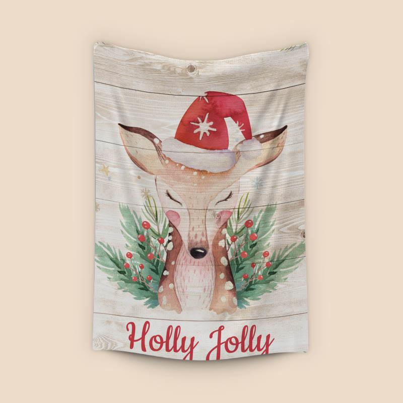 Christmas Holly Jolly Deer