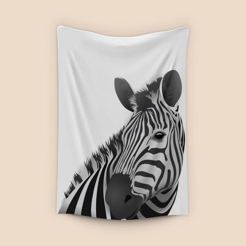 Zebra - white background