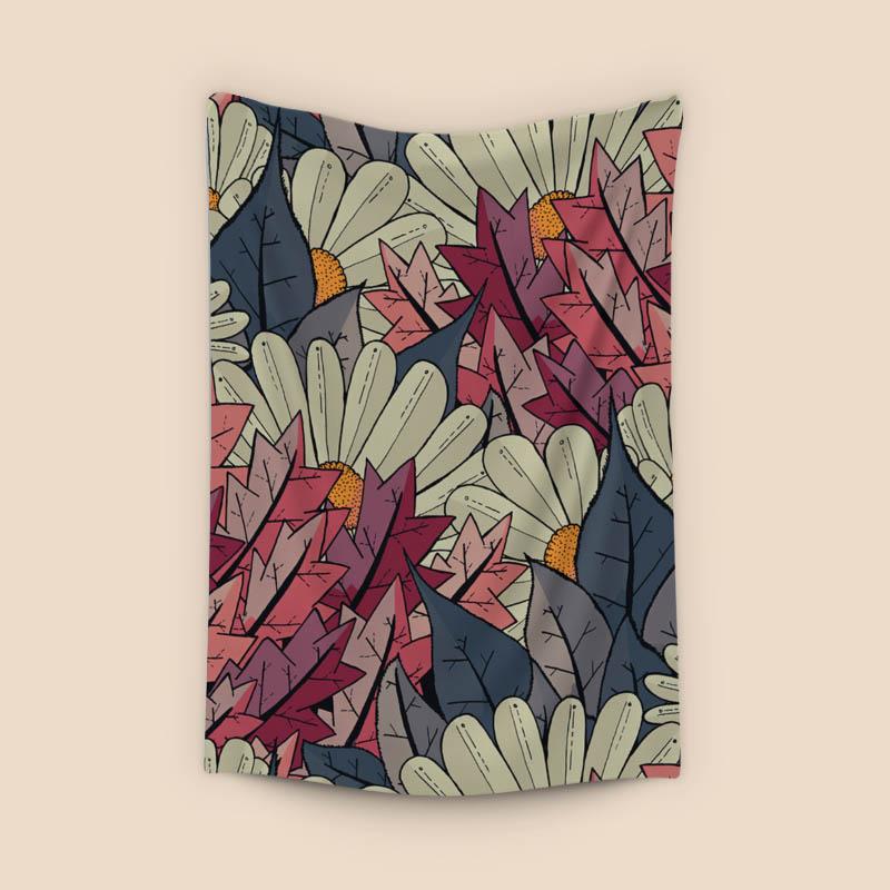 An autumn flower garden