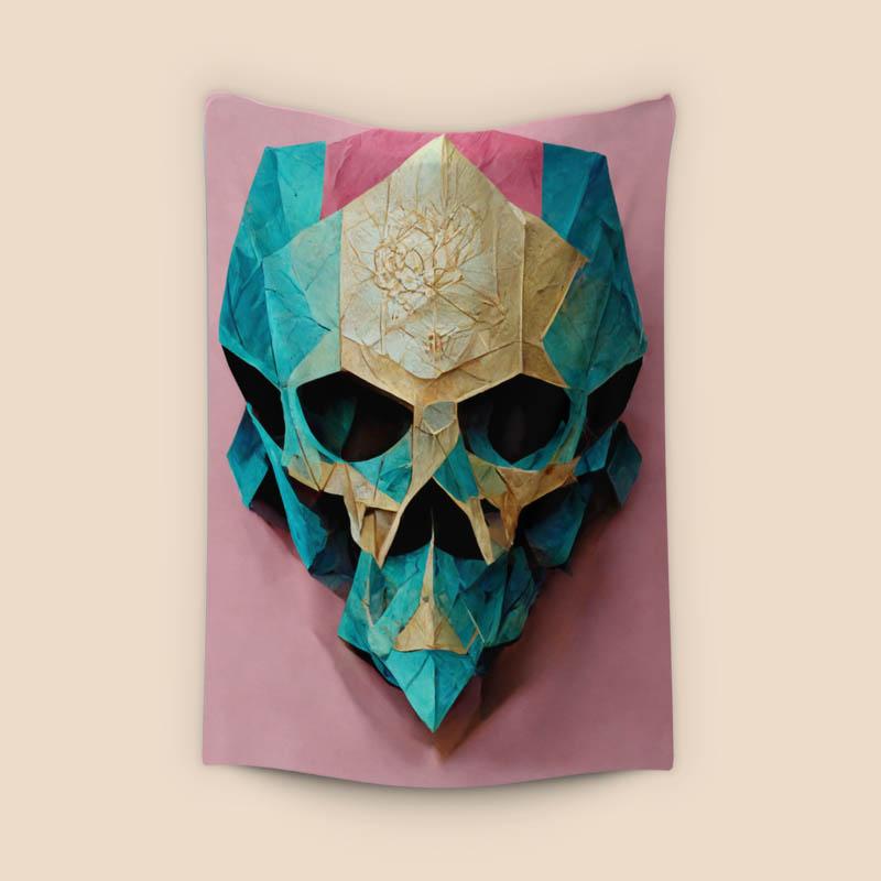 Origami Paper Skull
