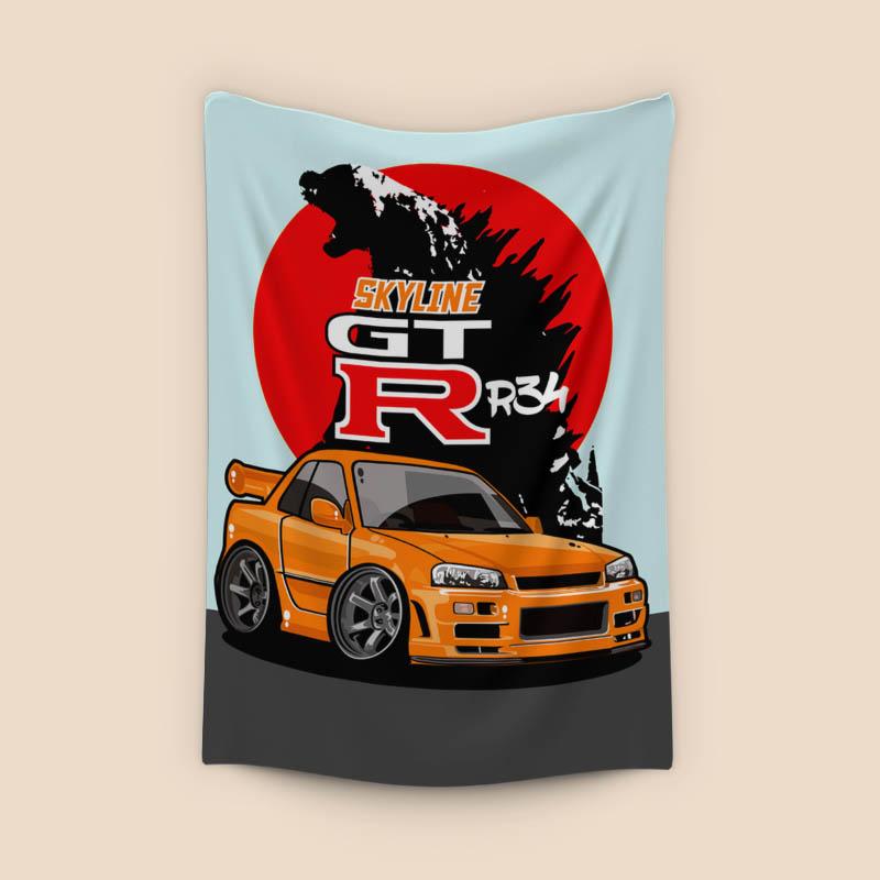 nissan skyline r34 GTR gojira