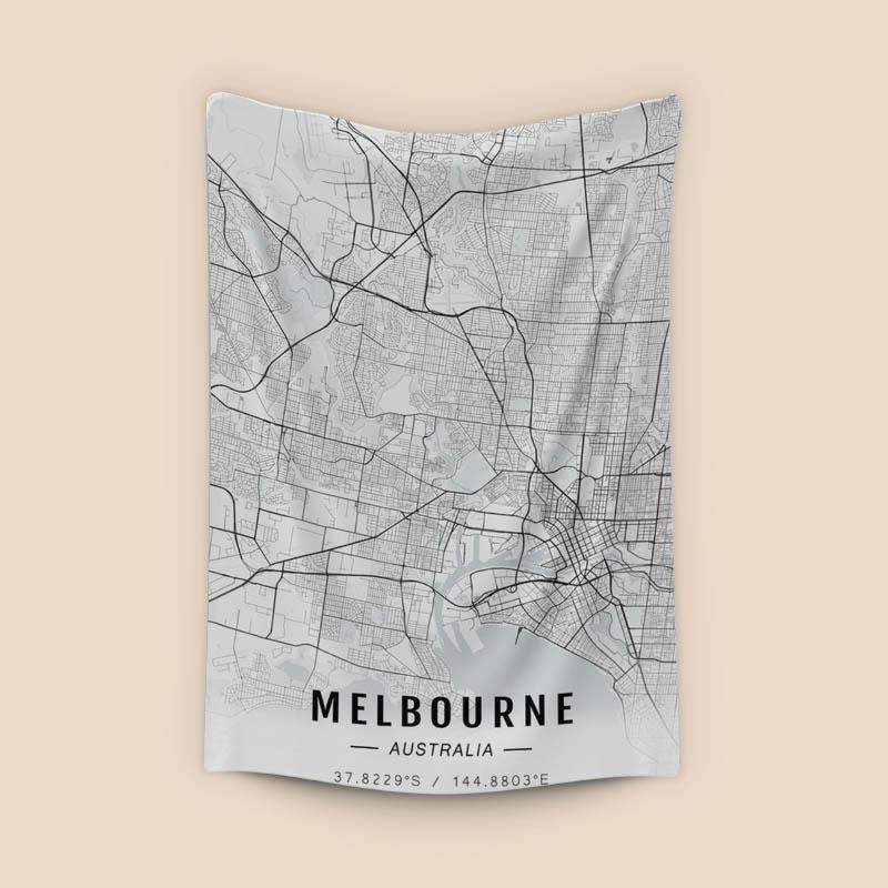Melbourne map