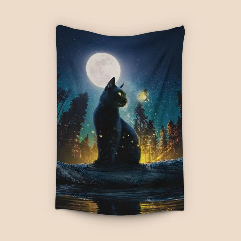 Cat Moon and Stars 2