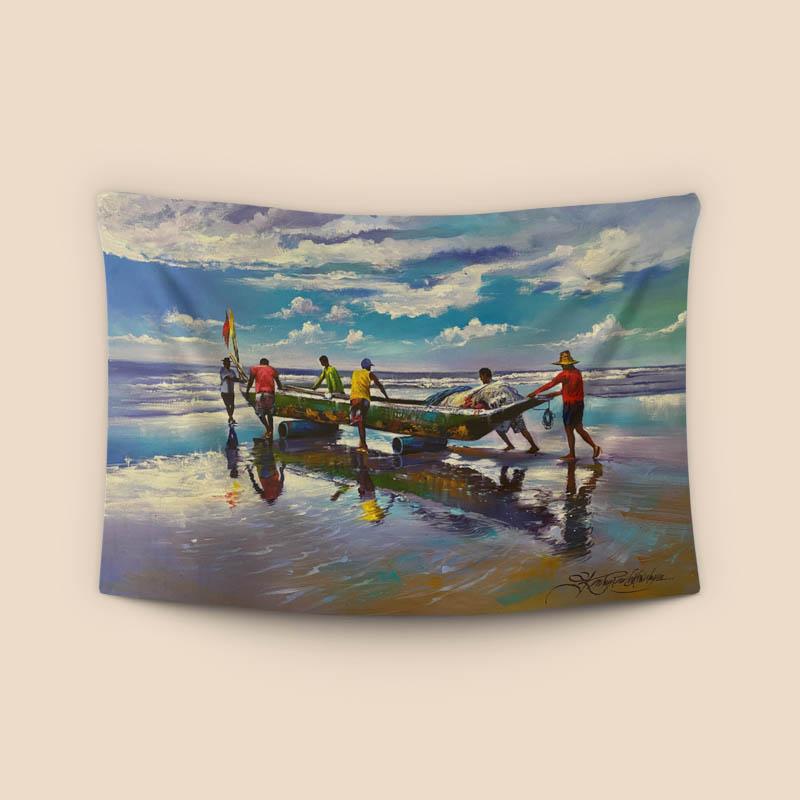 Product fishermen and boat