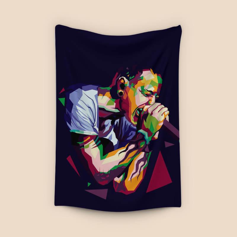 Chester Bennington in illustration