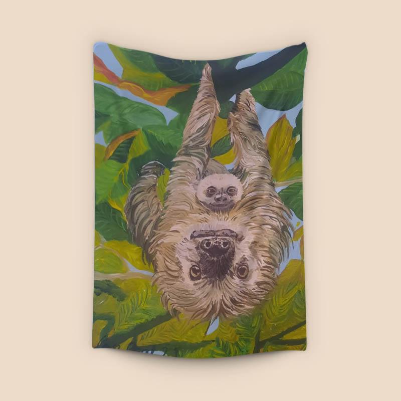 Mother and child Sloths