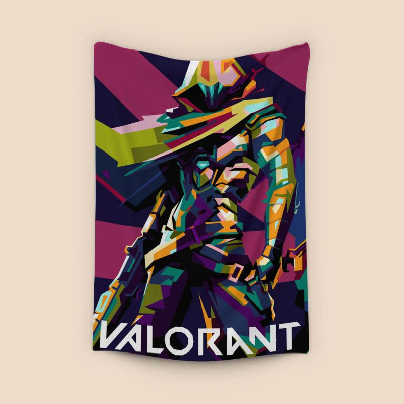 Valorant in wpap pop art