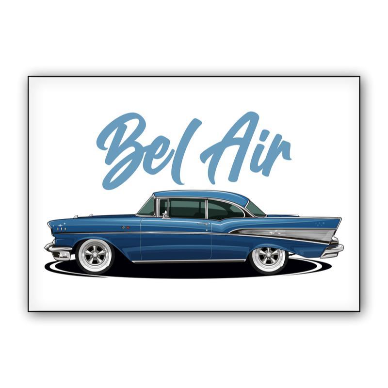 Chevrolet Bel Air 1957 Car Canvas Chevrolet