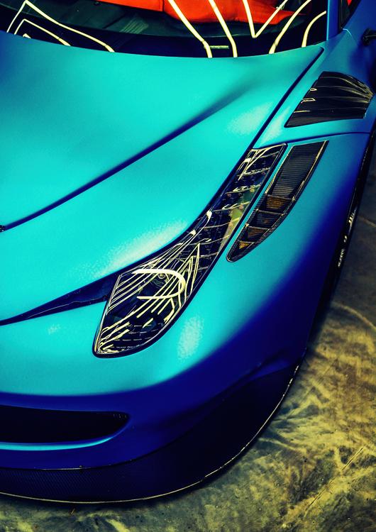 Ferrari 458 (electric blue)
