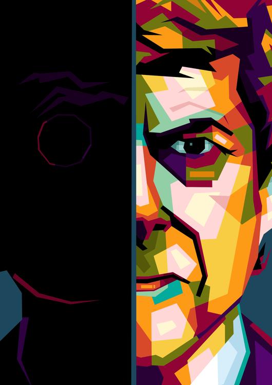 Arsen Wenger Half Black pop art