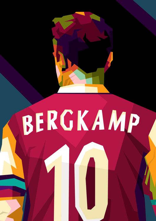 Dennis Bergkamp in Pop art fantastic