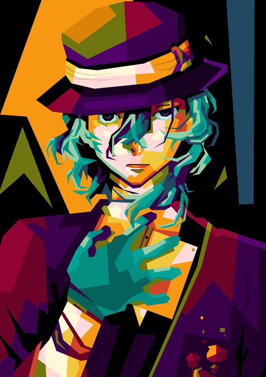 Chuuya Nakahara in pop art