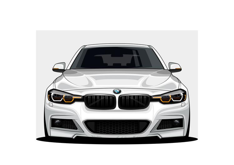 BMW 3 Series Car Canvas Audi