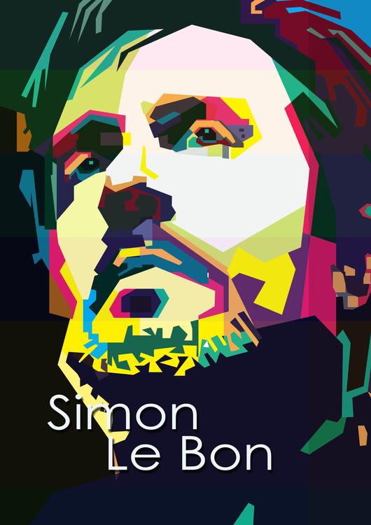 Simon Le Bon Pop Art WPAP - Canvast Print
