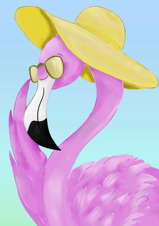Summer flamingo