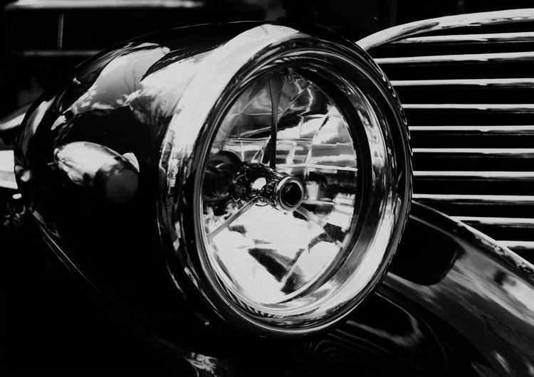 Black and White Chevrolet 1937