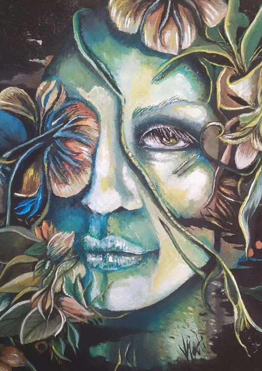 fantasy flower woman