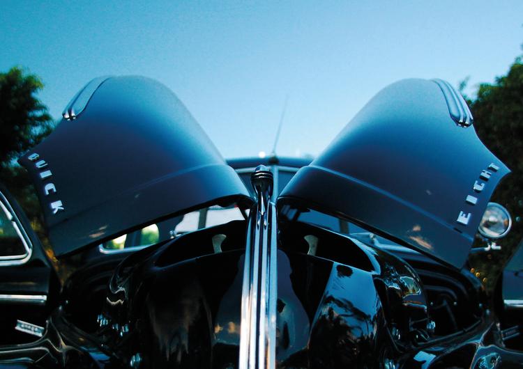 Black Buick Eight Canvas Print