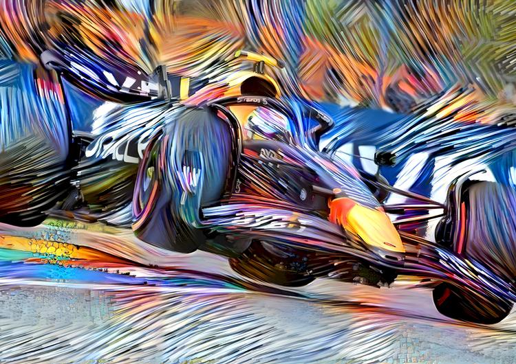 Digital Art Formula 1 Red Bull Honda Sergio Checo Perez