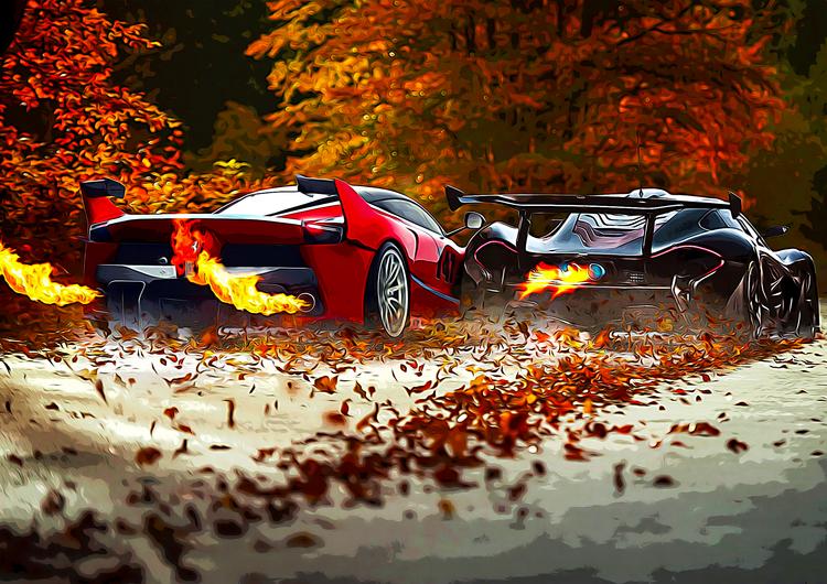 Ferrari FXX K & Mclaren P1 GTR