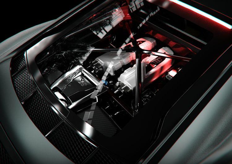 Audi R8 Vorsteiner ( Engine Bay View )