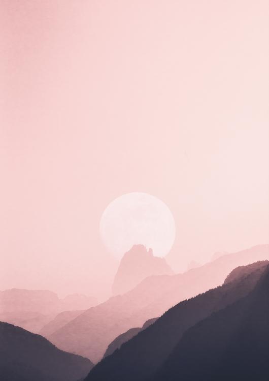 Pink Sunset Canvas
