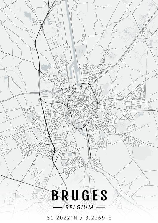 Bruges map