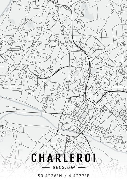 Charleroi map