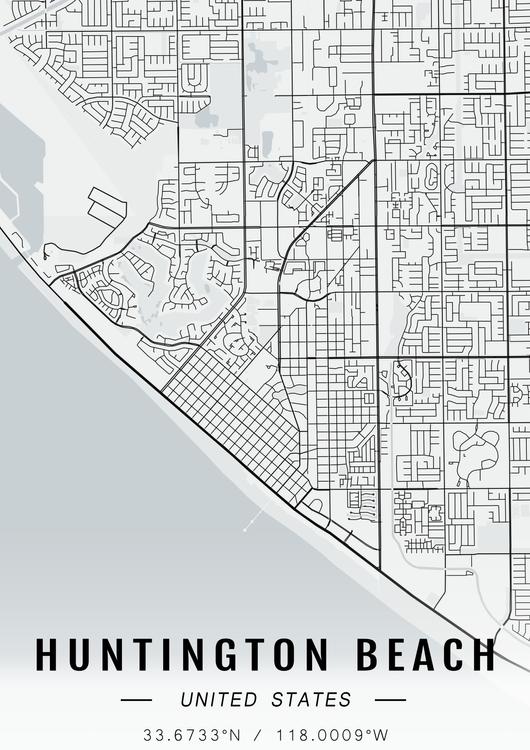 Huntington Beach map