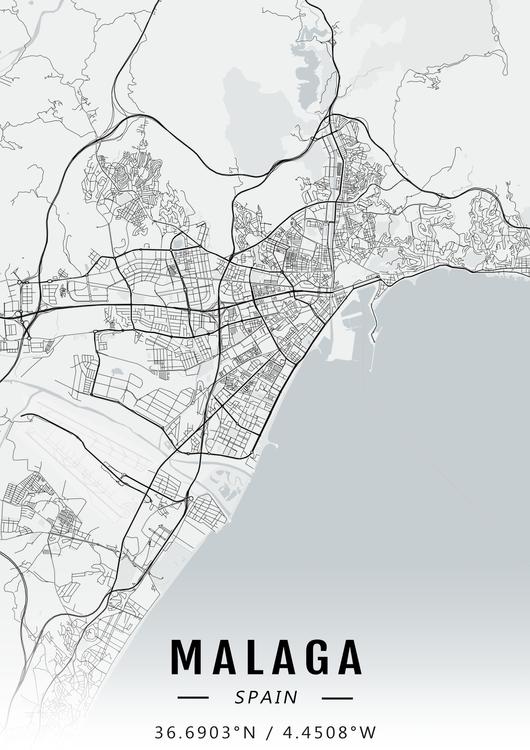 Malaga map