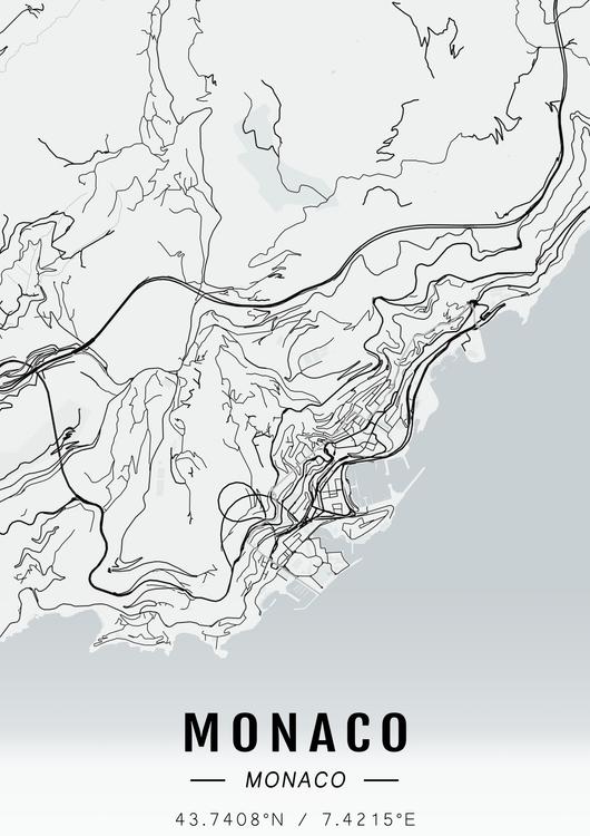 Monaco map