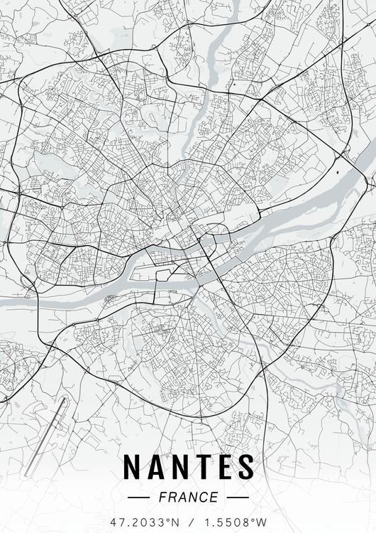 Nantes map