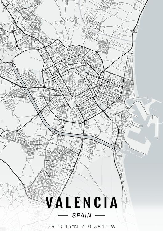 Valencia map