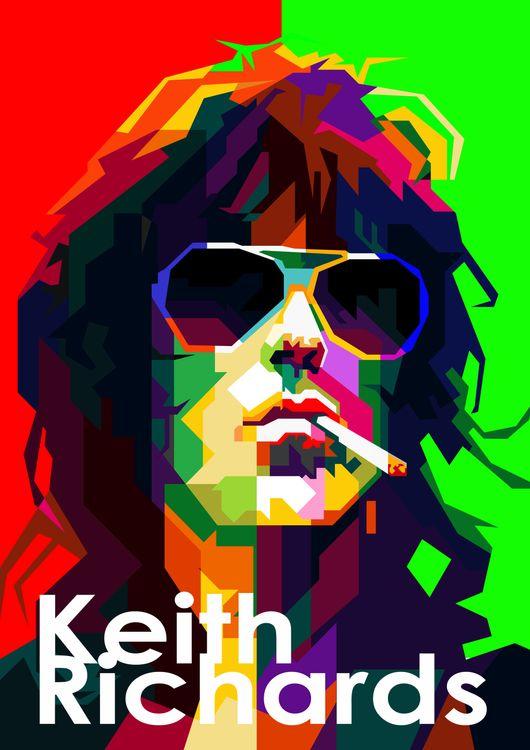 Keith Richards Musician Pop WPAP