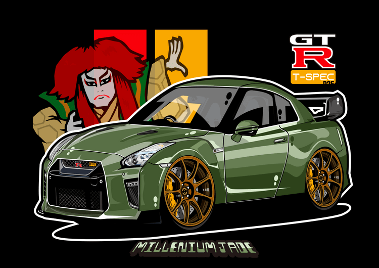 Nissan GTR millenium jade kabuki