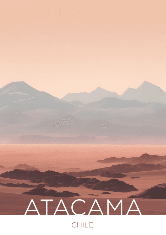 The Atacama Desert - Chile - Drawing Technique