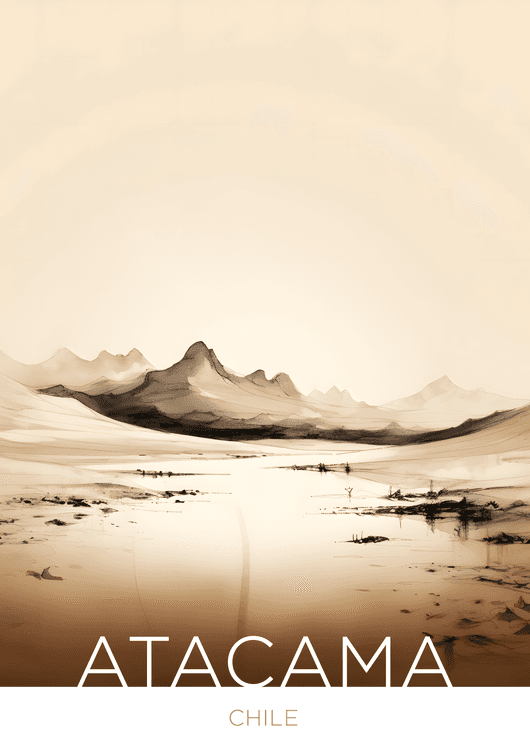 The Atacama Desert - Chile - Fountain Pen Technique