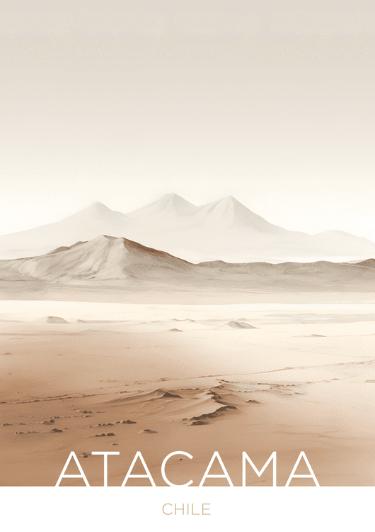 The Atacama Desert - Chile - Sketch Technique