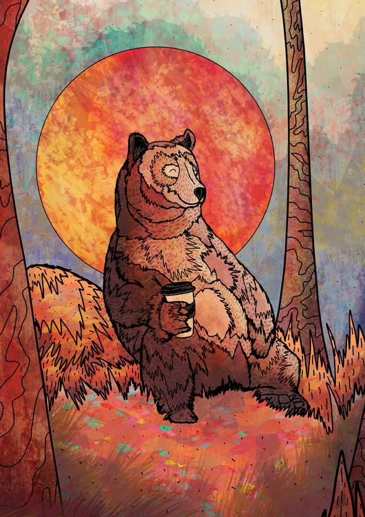 The relaxing bear