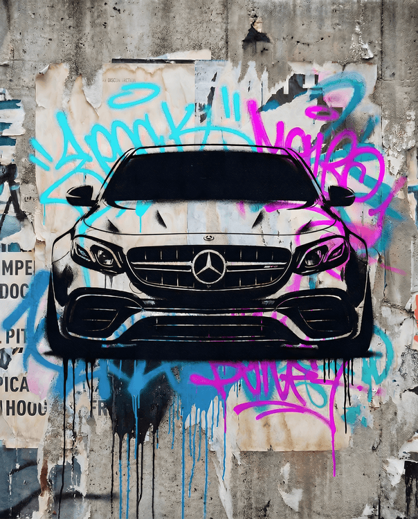 Mercedes E63 AMG Urban Stencil