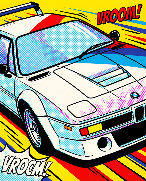 BMW M1 Pop Art Vroom