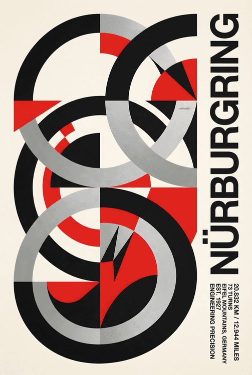 Engineering Precision: Nürburgring Geometric Abstraction