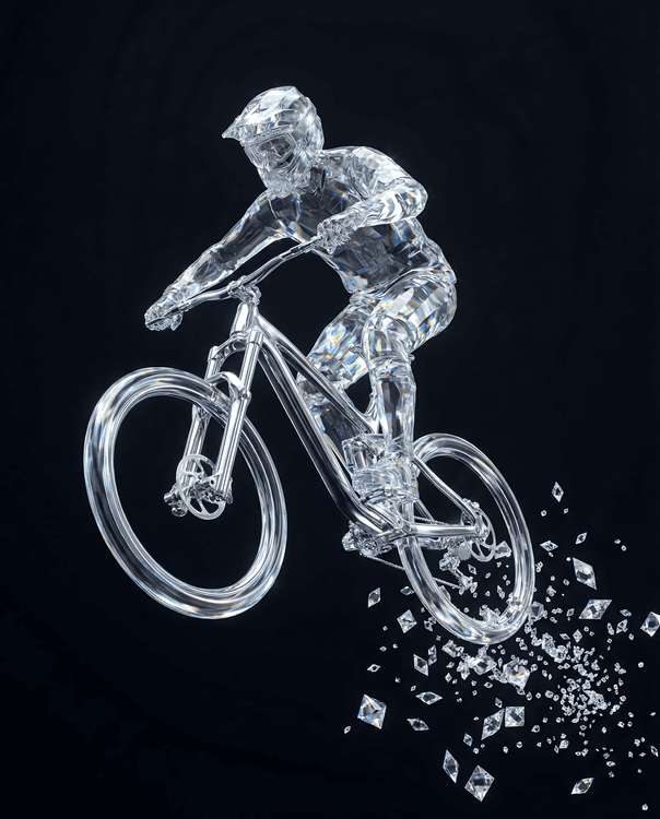 Crystalline Velocity: The Diamond Downhill Jump